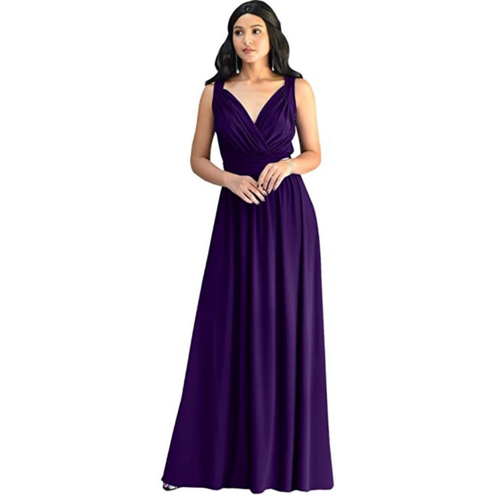 ONLY 1 LEFT!! KOH Sleeveless Maxi Evening Dress XL - Picture 2 of 6